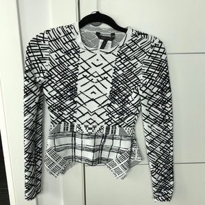 *3 for $100* BCBG MaxAzria peplum long sleeve top